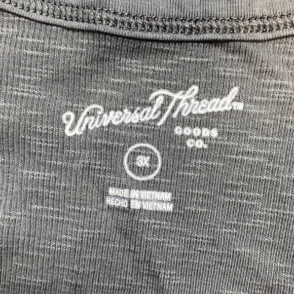 Universal Thread/Good Co. Camisole Womens Sz 3X Grey Sleeveless Ribbed Tank Top - Picture 7 of 11